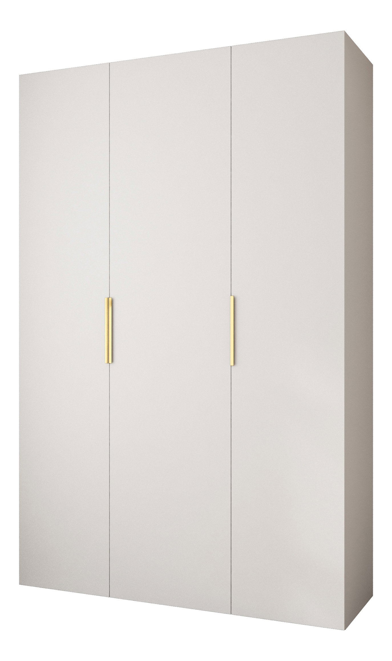 Dulap de haine 160 cm Carmela 40-4 (alb + Auriu)