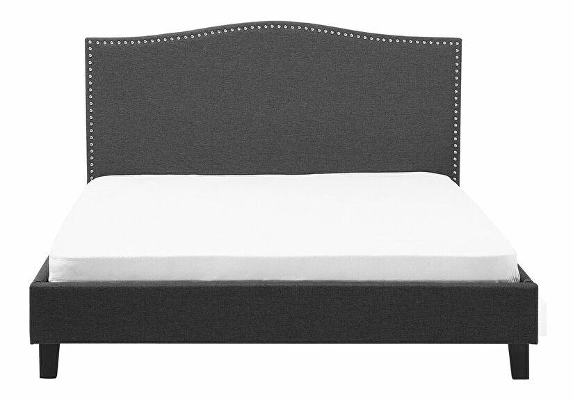 Manželská posteľ 180 cm MONTHY (s roštom a LED osvetlením) (sivá)
