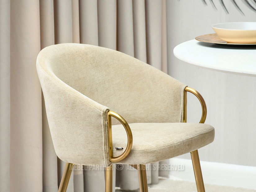 Scaun Carma K (crem + auriu)