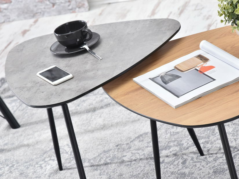 Stolić za kavu Rossi Zest Xl (hrast + crna)