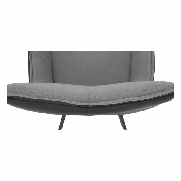 Fotel Talisman (szürke + sötétszürke + fekete)