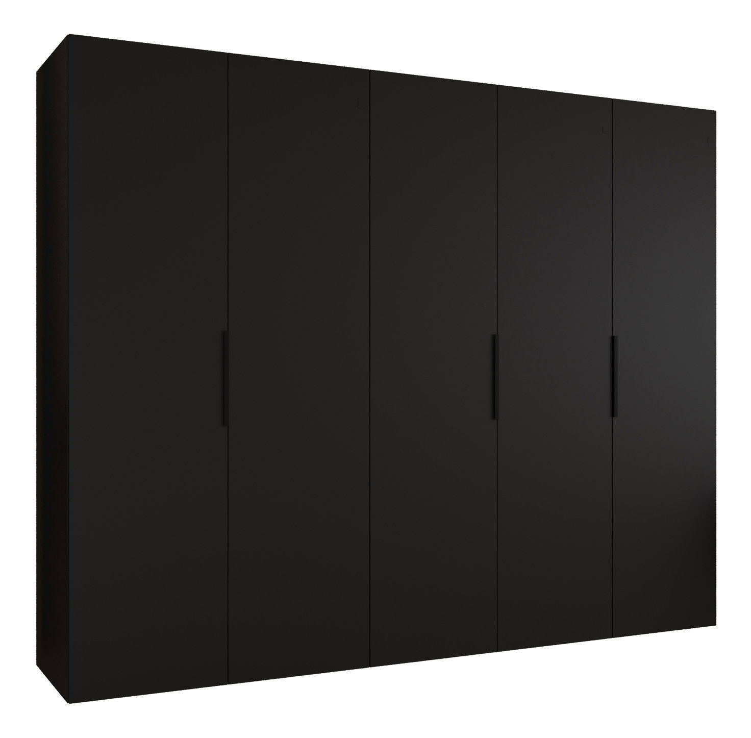 Dulap de haine 250 cm Mirabella 1 (Negru + Negru)