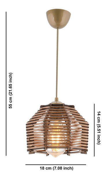 Stropna svjetiljka Bamborenso 2 (prirodna)