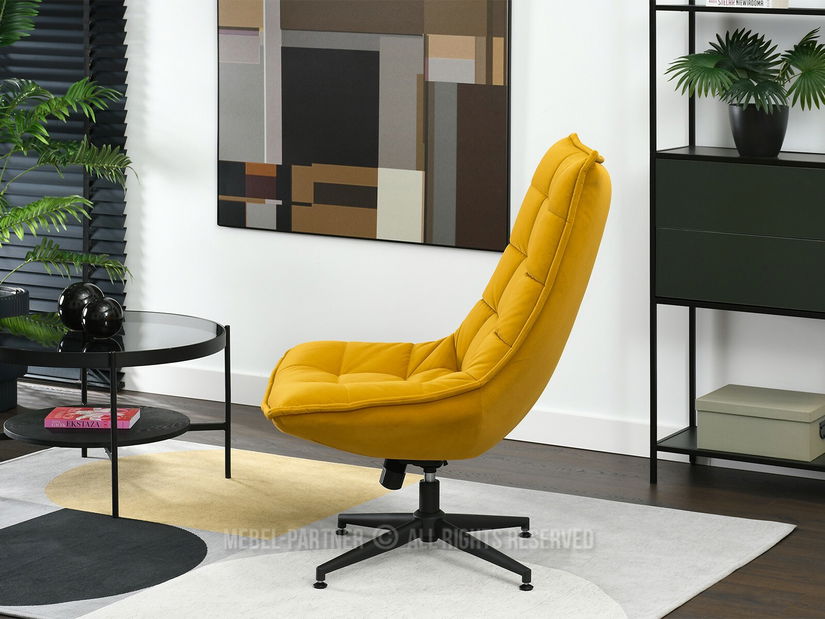 Fotel Palma (méz + fekete)