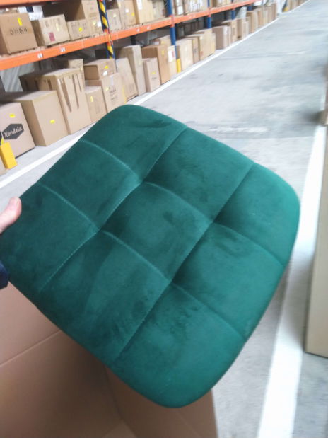 Jedálenská stolička Adore (smaragdová+ kov) *bazár