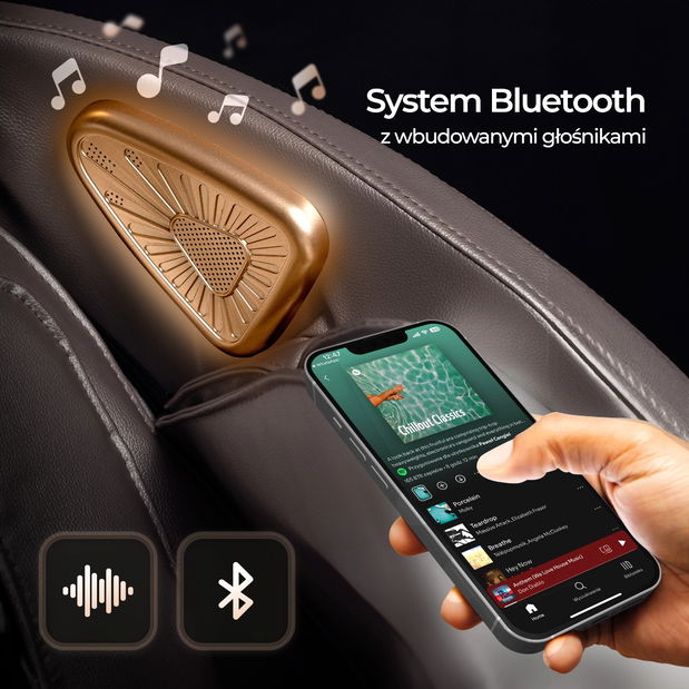 Masažna fotelja Visita Max (siva) 