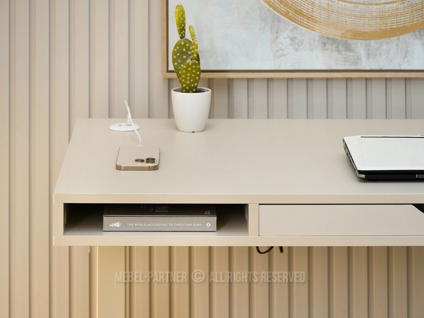 Masă PC cu înălțime reglabilă Occott 120 (crem)