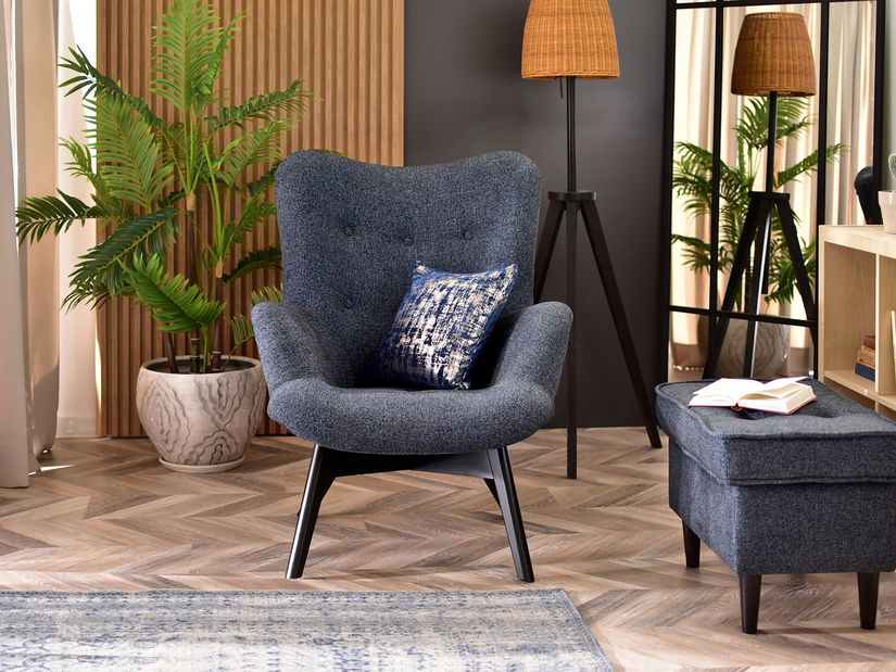 Fotelja za opuštanje Florentino (siva + crna)