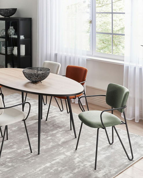 Set 2 ks jedálenských stoličiek Emmanuelle (zelená)