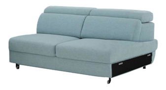 Háromszemélyes kanapé GEVONA (mentol szövet + krém)