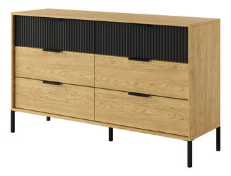 Komoda Balneo (hrast baltic + crna)