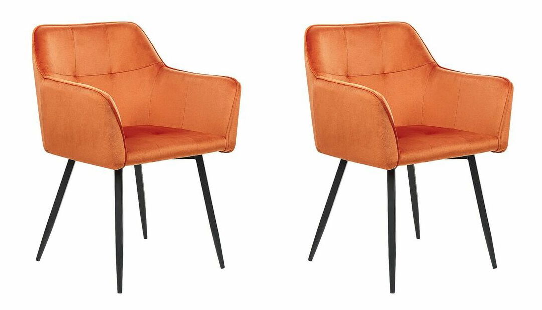 Set 2 buc scaune de sufragerie Jasminka (roșu)