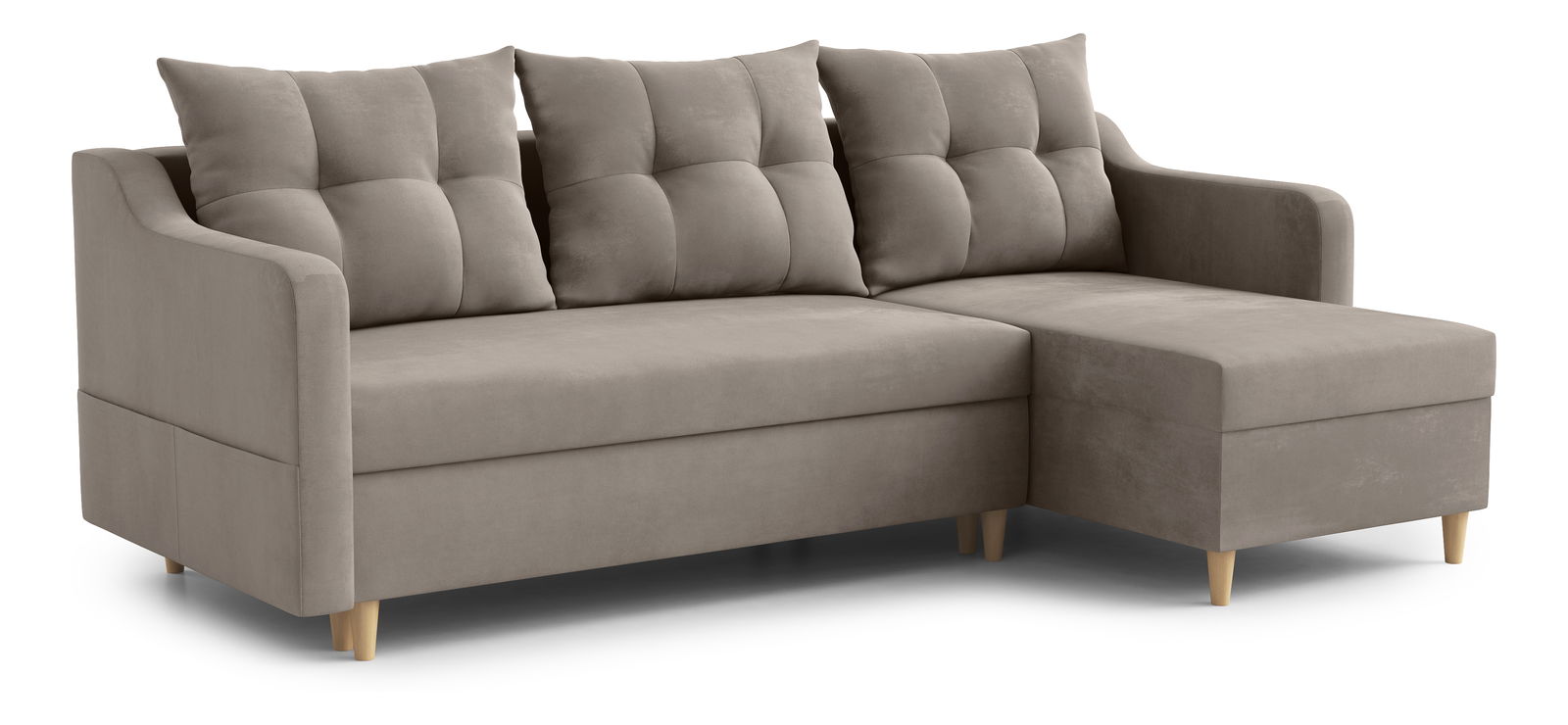 Sarokkanapé Lou (J) (sötétbézs)