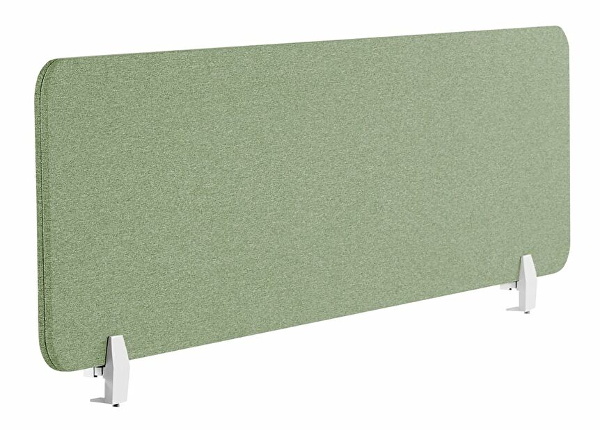 Panou separator birou 130 x 40 cm Walda (verde) 