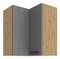 Felső sarok konyhaszekrény Lucid 60x60 GN-72 2F (90°) (korpus: artisan tölgy + front: mdf porszürke)