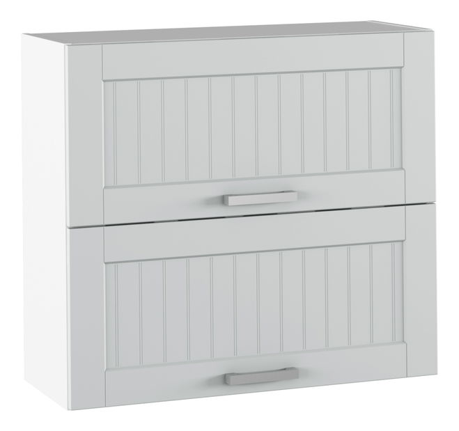 Horná kuchynská skrinka Janne Typ 12 (svetlosivá + biela)