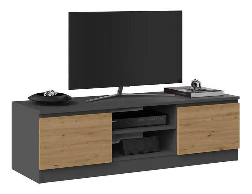 TV skrinka Musecalo 120 (antracit + dub artisan)
