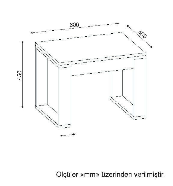 Konferenčný stolík Armani (Biela + Svetlohnedá)