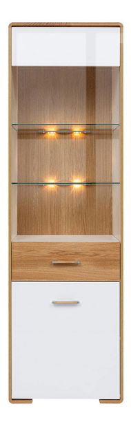 Vitrína BRW Bari REG1W1DL (L) (s osvetlením)