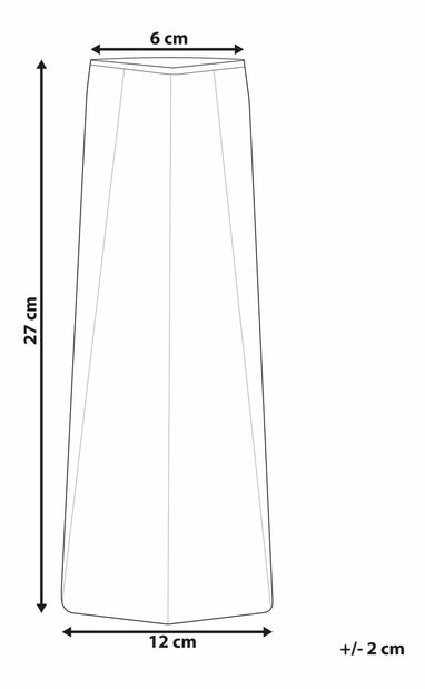 Váza Lilza (szürke)