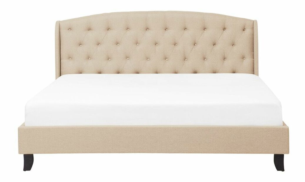 Pat matrimonial 180 cm BORD (cu somieră) (bej)