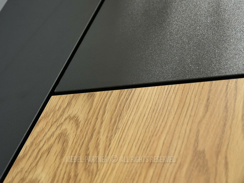 PC stolić Baiden (crni hrast + crna)