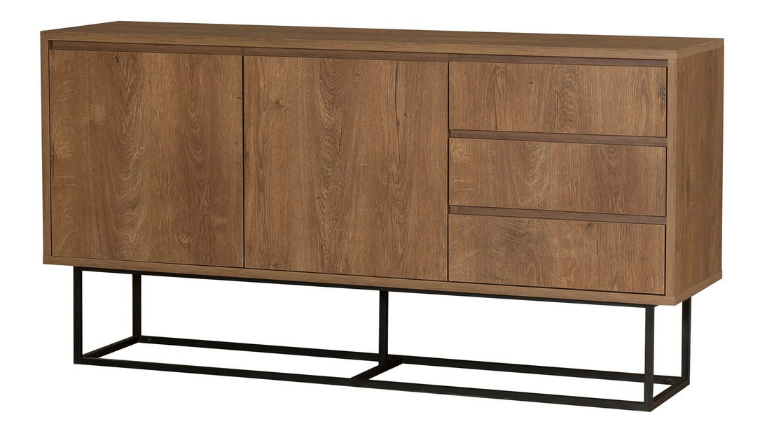 Nappali szett Laxi 6 (dió + fekete)