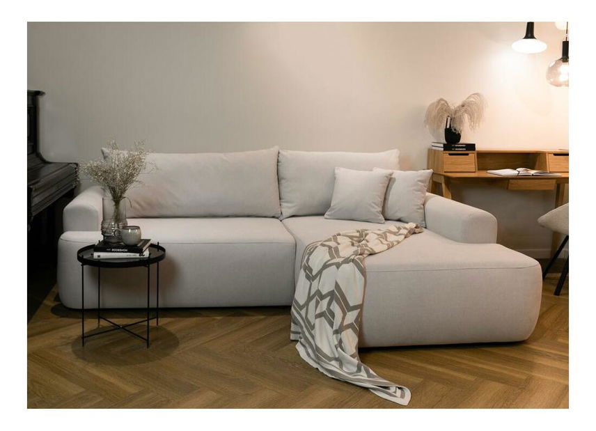 Colțar Olivo I (D) (bej + negru) *vânzare stoc