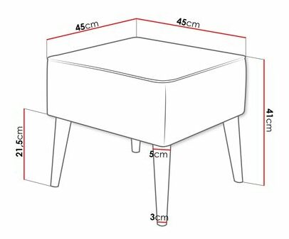Suport picioare Flerance (crem) 