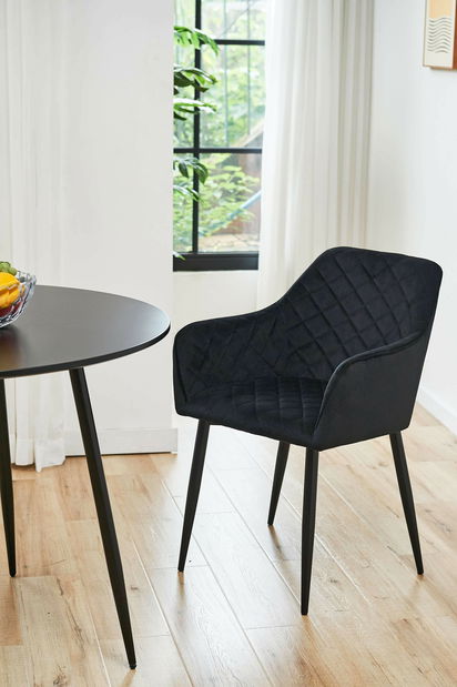 Scaun de masă Sunanda (Negru) (2buc)