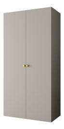 Šatníková skriňa 100 cm Parna 1 (kašmír + zlatá)