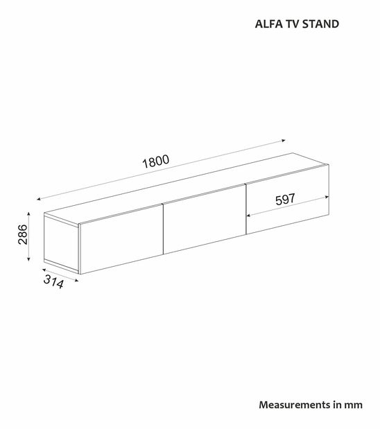 Masă TV Alfonsio (travertin)
