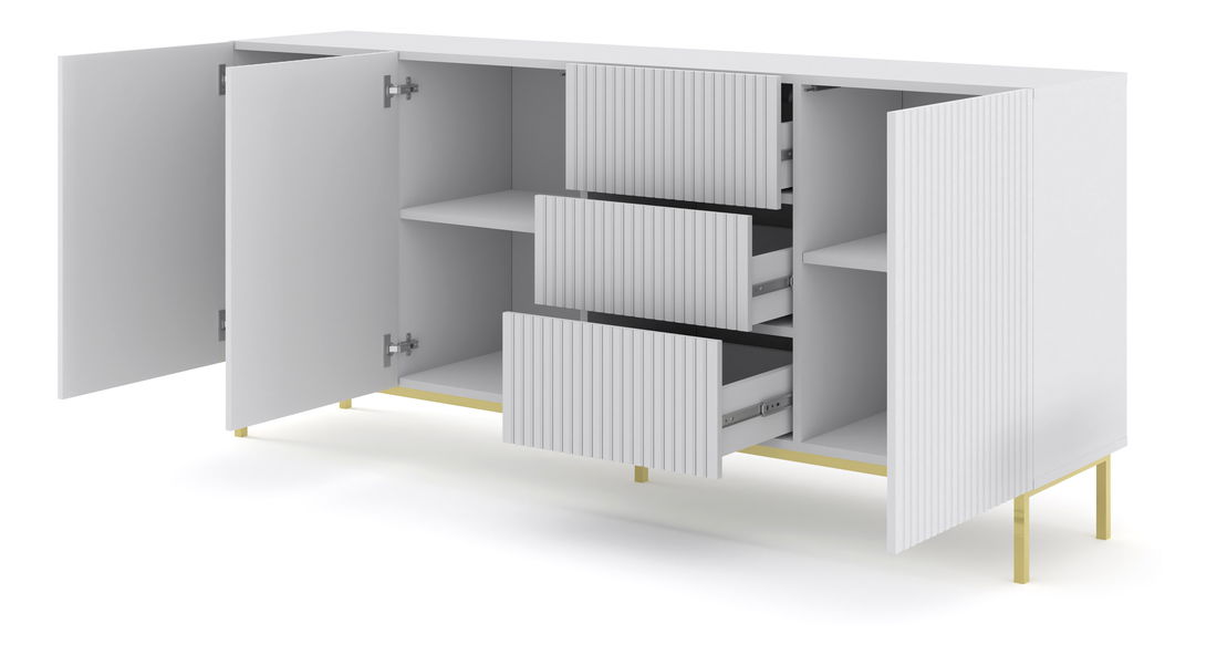 Komoda Rawy 3D3S (biela)