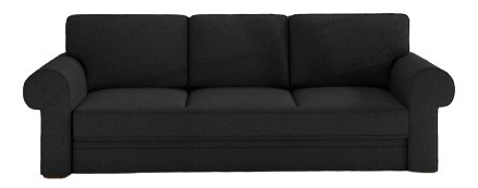 Háromszemélyes kanapé Bremo (fekete)