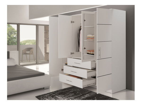 Mobilier cameră studenți Lenona I (prun + auriu)