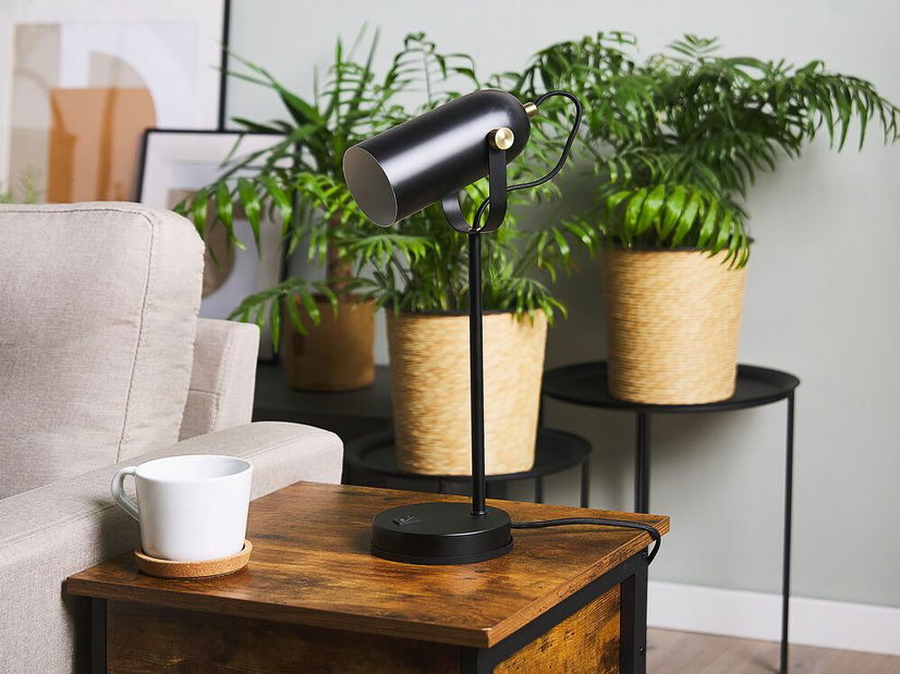 Stolná lampa TYRO (kov) (čierna)