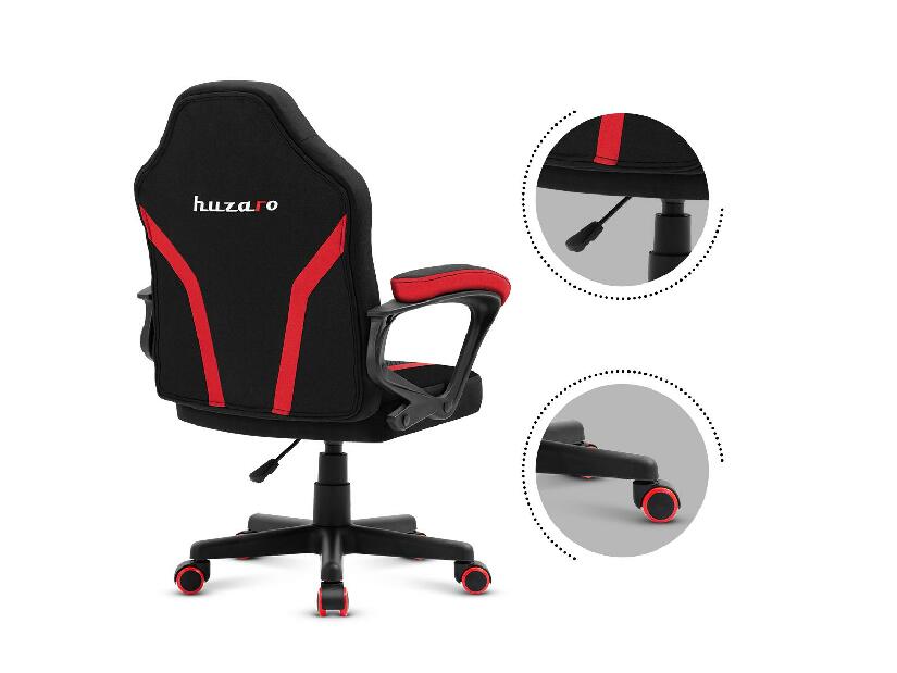 Scaun gaming pentru copii Rover 1 (negru + roșu)