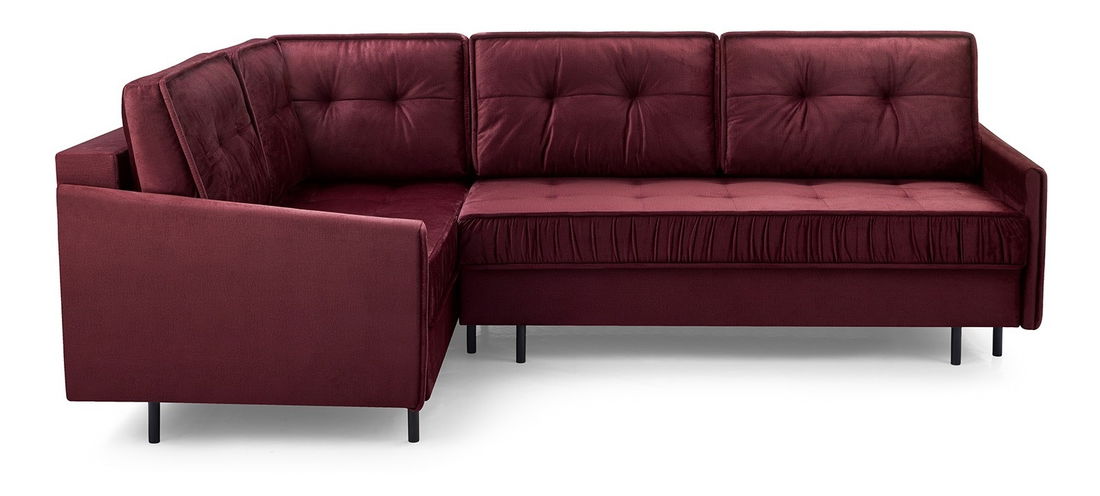 Rohová sedačka Aliran (vínová) (L)