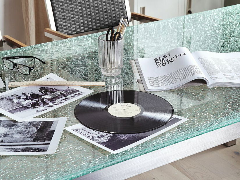 Záhradná jedálenská sada Grosso (grafit) (6 čiernych stoličiek)