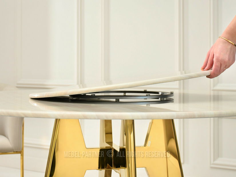 Masă sufragerie Aerosoles (bej + auriu)