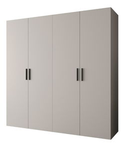 Ormar za garderobu 200 cm Borry 1 (kašmir + crna)