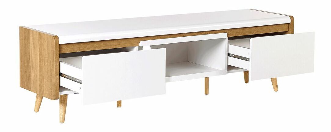 TV stolík/skrinka Custy (biela)