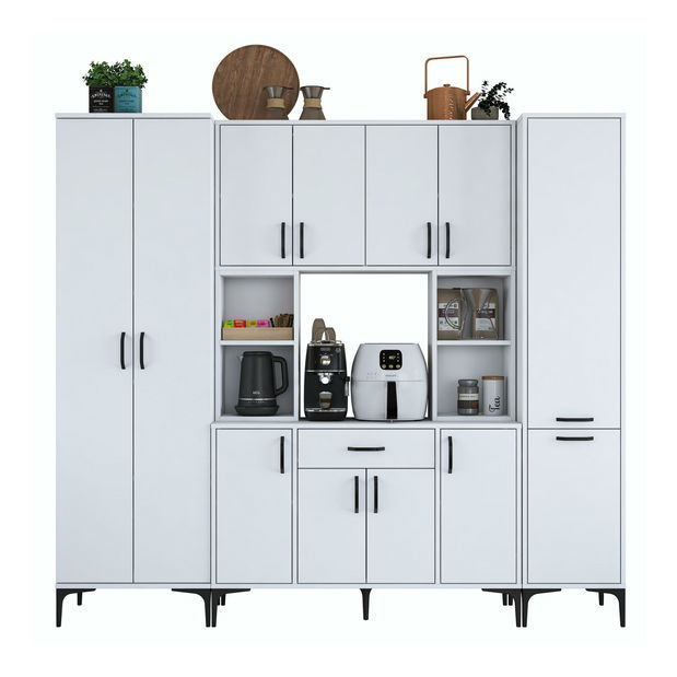 Set 3ks. konferenčných stolíkov Kutevi 2 (biela)