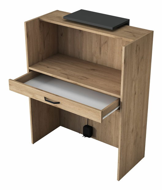 Recepcijski pult Majoren (orah + antracit)