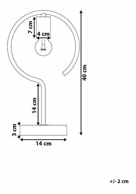 Lampă de masă Jolana (alamă)
