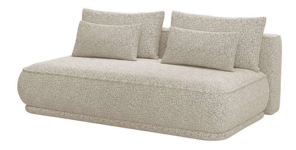 Pohovka trojsedačka Lesanna (béžová + čierna)