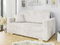 Széthúzható kanapé Clovea Piano III (fehér)  (tárolóhellyel)