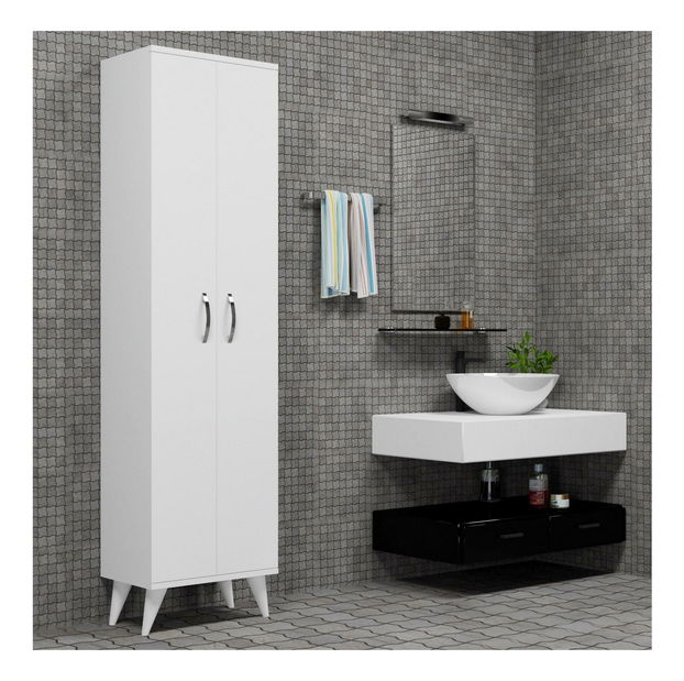 Kúpeľňová skrinka Kanoda (biela) 