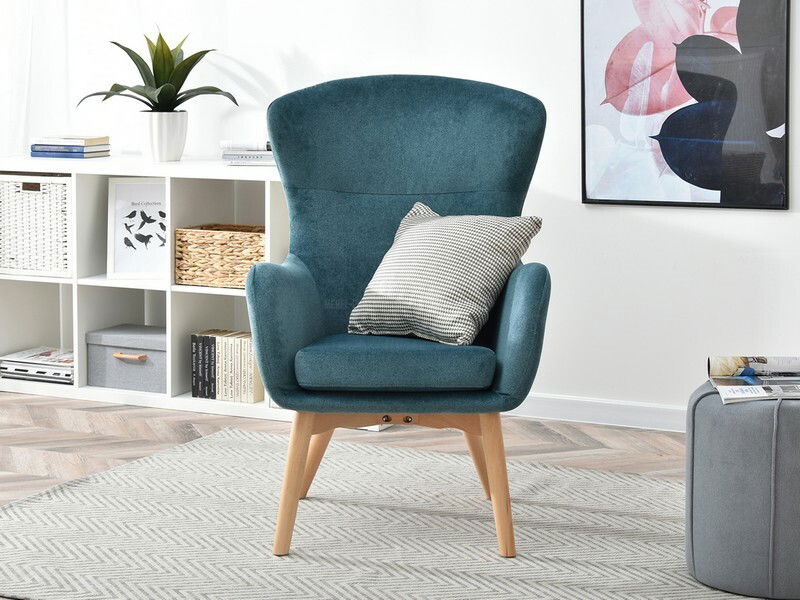 Fotel Leto (türkiz + fekete)