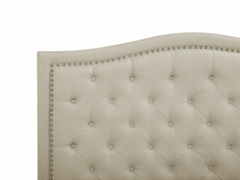 Manželská posteľ 160 cm AURORA (s roštom) (béžová)